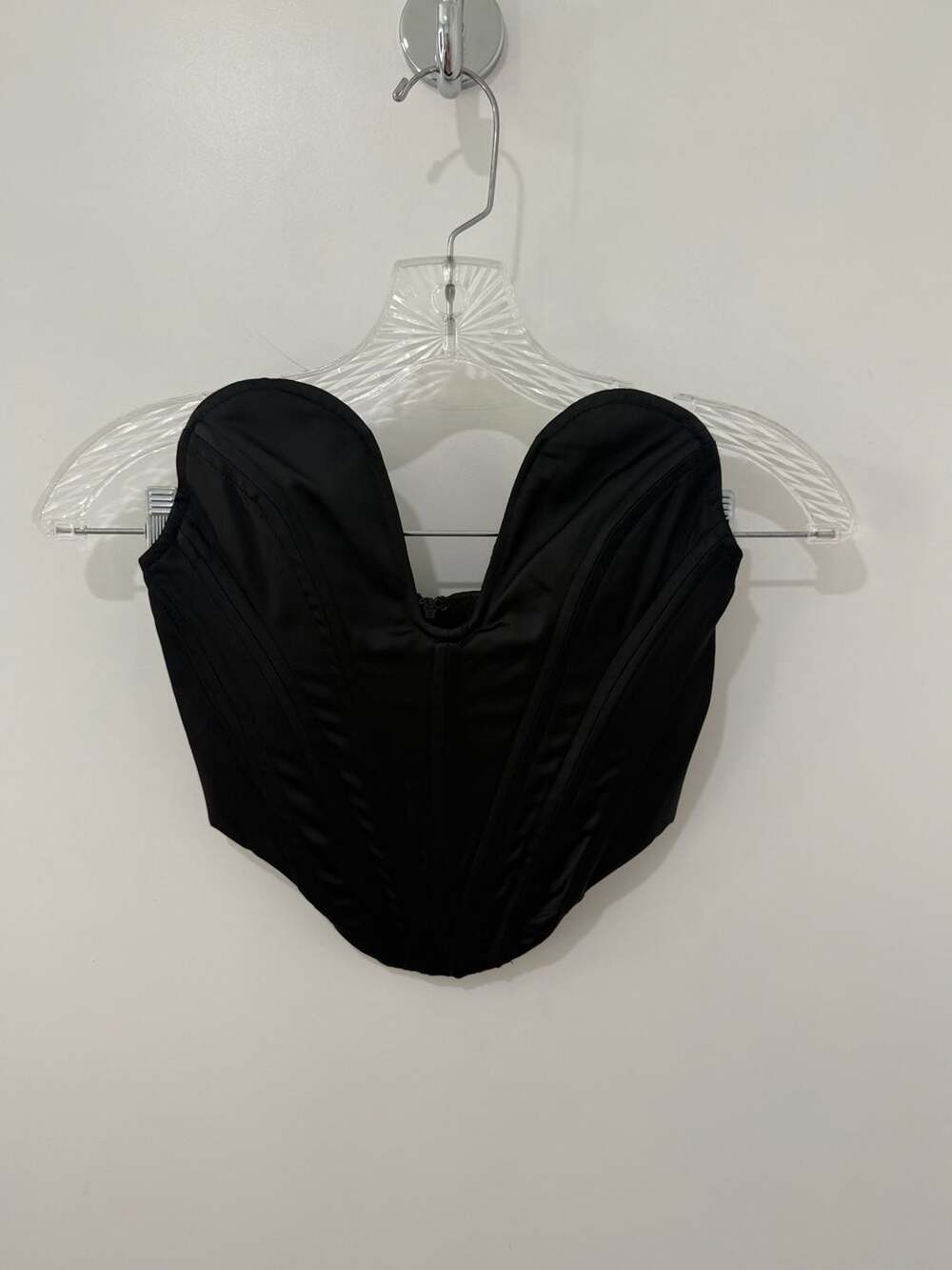 Heiress Beverly Hills Black Plunge Corset Top XXS - Picture 4 of 14